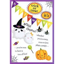 Trick Or Treat It's Halloween - Halloween Greeting Card - 25211