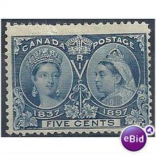 Canada 1897 SG126 3c Carmine Mounted Mint.