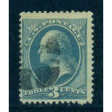 Used 184 3c George Washington Barely Clears M00493