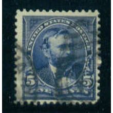 Used 281 5c Ulysses S. Grant Just Clears M05100