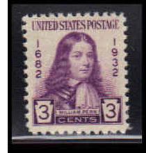 724 3c William Penn Fine MNH O3507