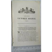 1842 Act of Parliament: better provide Application to Service of the Year