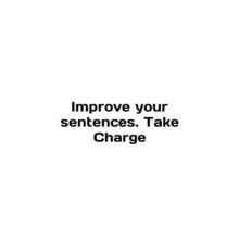 Improve your sentences. Take Charge In English /Improve your sentences. Take Ch