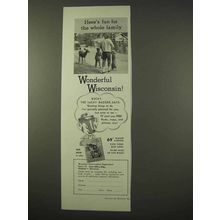 1954 Wisconsin Tourism Ad - Fun For the Whole Family