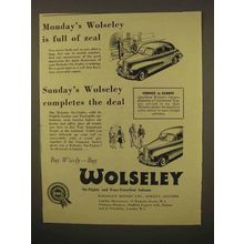 1954 Wolseley Six-Eighty Car Ad - Is Full of Zeal