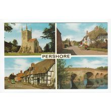 Multiview of Pershore Worcestershire Postcard 0403