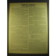 1958 Hoover Limited Ad - Hoover Limited highly successful results