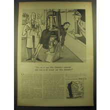 1947 Macy's Department Store Ad - No, No it was Miss Quimby's raincoat