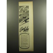 1952 Union Pacific Railroad Ad - No place like it.. anywhere! Sun Valley Idaho