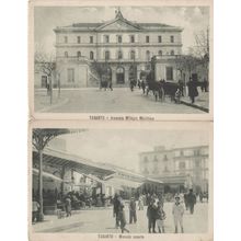Taranto Arsenale Militare Marittimo Mercato Coperto Italy 2x Postcard s