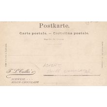 FL Caillers Swiss Schweiz Milk Milch Chocolade Chocolate 2x Advertising Postcard