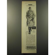 1953 Baracuta Lancer Trenchcoat Ad - Tried in the shower of London