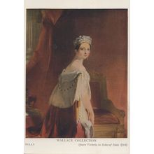 Queen Victoria Wearing Robes Of State Rare Painting Postcard
