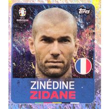 TOPPS European Championship Euro 2024 No.LEG8 Zinedine Zidane Legend Sticker