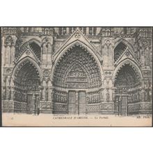 Le Portail, Cathédrale d'Amiens, c.1920 - Crété Neurdein CPA ND15