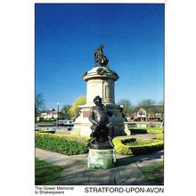Postcard The Gower Memorial to Shakespeare, Stratford-upon-Avon. Unposted