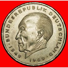 Ⰶ ADENAUER 1876-1967: GERMANY★2 MARKS 1973J I+A+r1! HAMBURG★LOW START★NO RESERVE