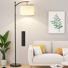 Ambimall 60" Floor Lamp with Remote Control and Stepless Dimmable Bulb, Colors T