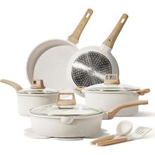 CAROTE 14 Pcs Pots and Pans Set Nonstick,Cookware Set Kitchen Cooking Set with U