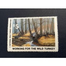ICOLLECTZONE Wild Turkey Federation Stamp Working for the Wild Turkey VF NH