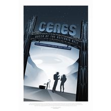 Visions of the Future NASA Ceres Queen of Asteroinds Poster Canvas Movie Film Pr