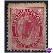 Canada 1897 SG145 3c Carmine Slght Toning Mounted Mint