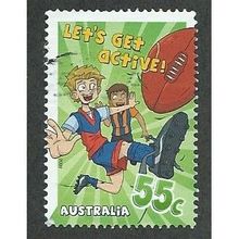 AUS 2009 55c 'LETS GET ACTIVE' FINE USED (EBID34-876)