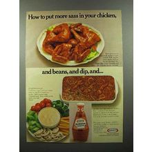1978 Kraft Barbecue Sauce Ad - Put More Sass in Chicken