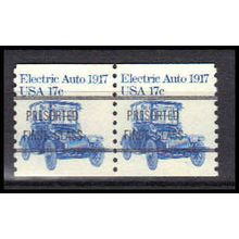 1906a 17c Electric Auto Fine MNH Dry Gum Pair PreCnx Type A PA0452