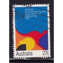 AUSTRALIA 1983 ECONOMIC AGREEMENT WITH NEW ZEALAND 27c USED SG881