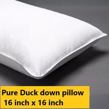 100% Pure Duck down pillow 16 inch x 16 inch /40cm x 40 cm/ 'NEW'