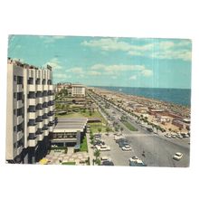 RIVIERA ADRIATICA, RICCIONE, ITALY used vintage postcard 1966 postmark