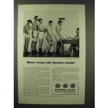 1945 National Dairy Ad - What's Wrong America's Health