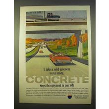 1963 Portland Cement Association Ad - Concrete