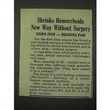 1963 Preperation H Ointment Ad - Shrinks Hemorrhoids