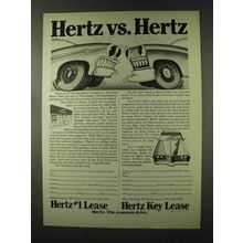 1973 Hertz Rent-a-Car Ad - Hertz vs. Hertz