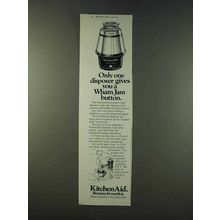 1979 KitchenAid Stainless Steel Disposer Ad - Wham Jam