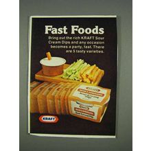 1978 Kraft Bacon & Horseradish Sour Cream Dip Ad