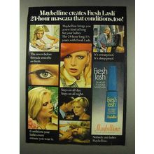 1978 Maybelline Fresh Lash Mascara Ad - Conditions