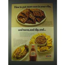 1978 Kraft Barbecue Sauce Ad - More Sass in Ribs