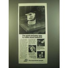 1980 Deft Clear Wood Finish Ad - The Quick and Easy Way to Make Beautiful