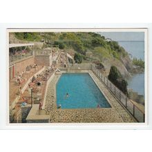 Swimming Pool at Imperial Hotel Torquay Postcard Devon