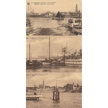 Anvers Yacht Club Harbour 3x Belgium Mint Old Postcard s