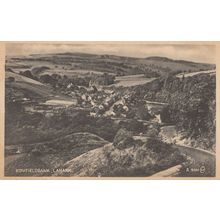 Kirkfieldbank Lanarkshire Antique Bromotype Aerial Postcard
