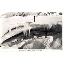 Tasman Glacier New Zealand Plain Back Postcard Photo