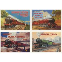 Hornby Book Of Trains 4x Poster Advertising Postcard s