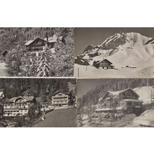 Adelboden Pension Edelweiss 4x Hotel Switzerland Old Postcard s