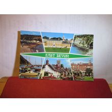 multiview, EAST DEVON unused postcard by Colourmaster =