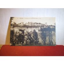 LE CHATEAU, CHINON, FRANCE unused antique postcard =