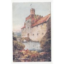 The Moat Ightham Tuck's Aquarette Art Postcard Kent 6279